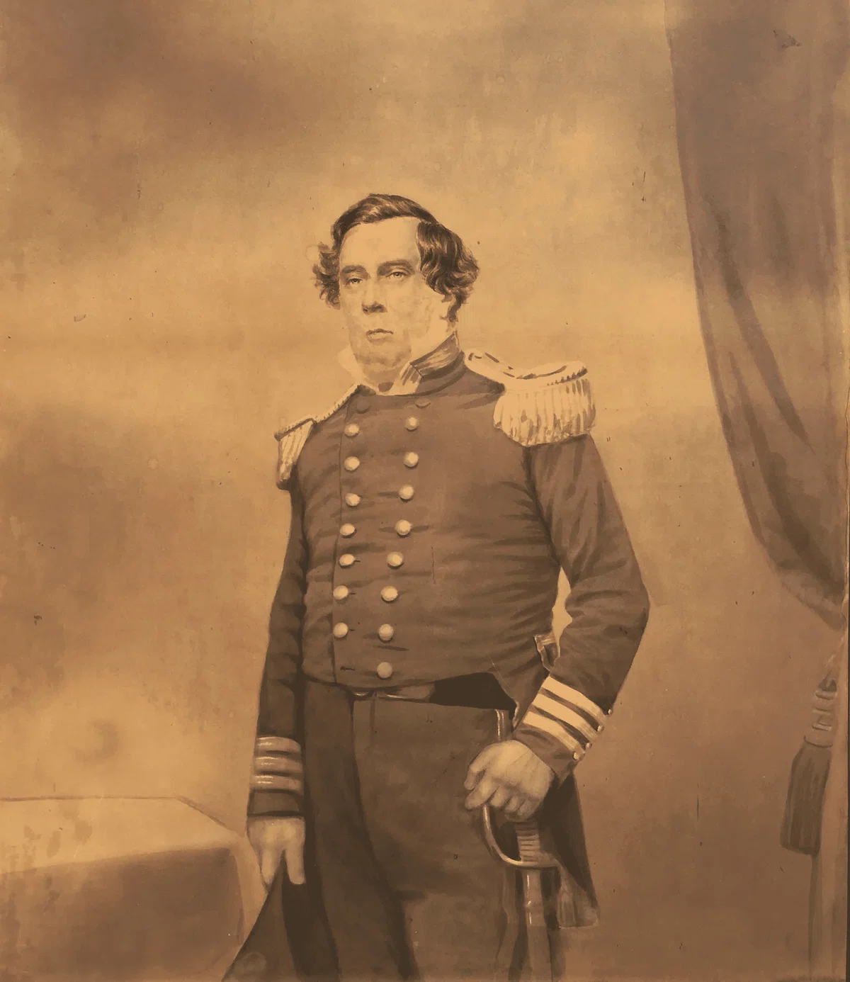 アメリカ海軍 東インド艦隊 司令官 マシュー・ペリー( 1794年 - 1858年)