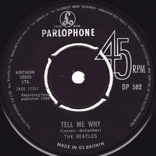 UK盤輸出用Single：「If I Fell / Tell Me Why (DP 562)」と逆輸入対策