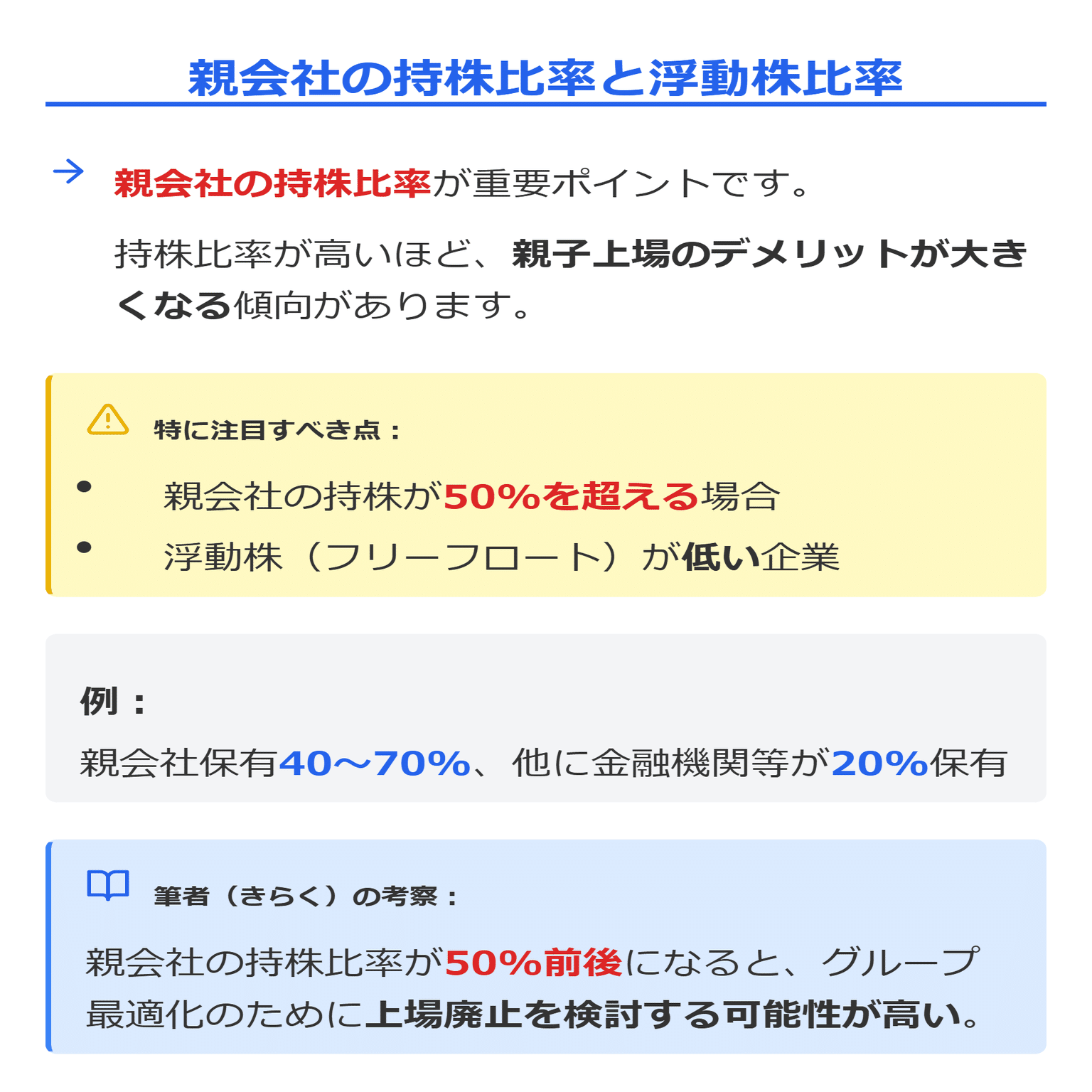 親子上場解消の波に乗る“TOB候補”のスクリーニング条件、親子上場解消TOBが期待される割安5銘柄｜きらく＠TradingViewマスター