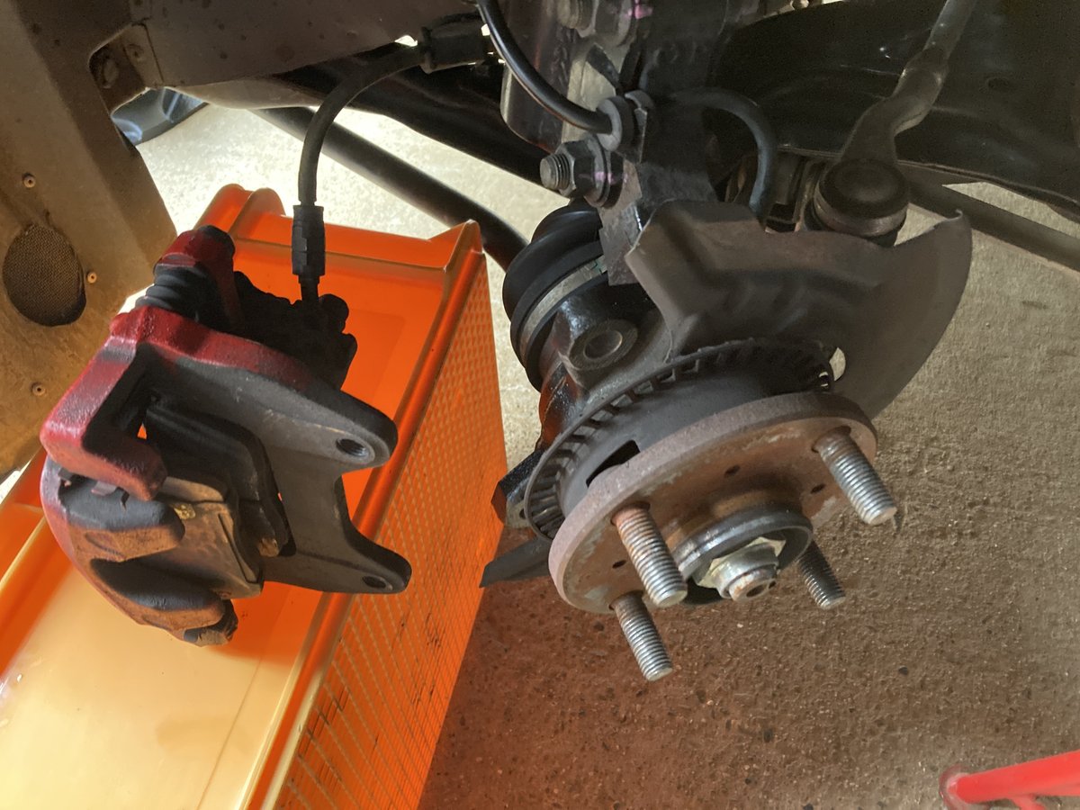 素人ローター あずきコペン】ブレーキローター・ブレーキパッド・フルード交換[197,877km]｜＠由貴