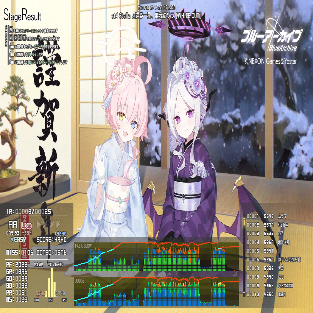 音ゲー日記20250224｜GRASS