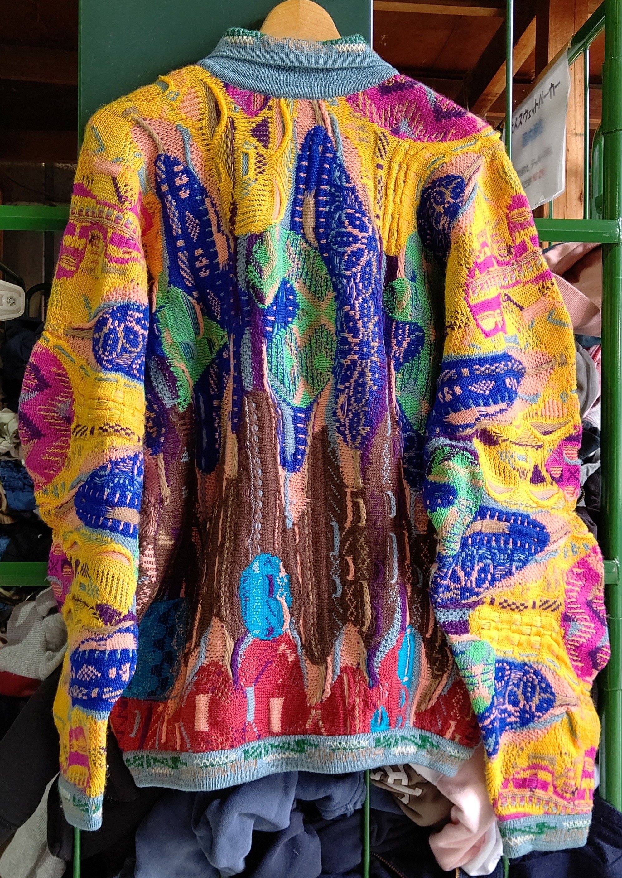 COOGI クージー 3Dニット L相当 90sデッドストック 未使用 ワケあり COOGI クージー 3Dニット L相当 90sデッドストック 未使用 ワケあり