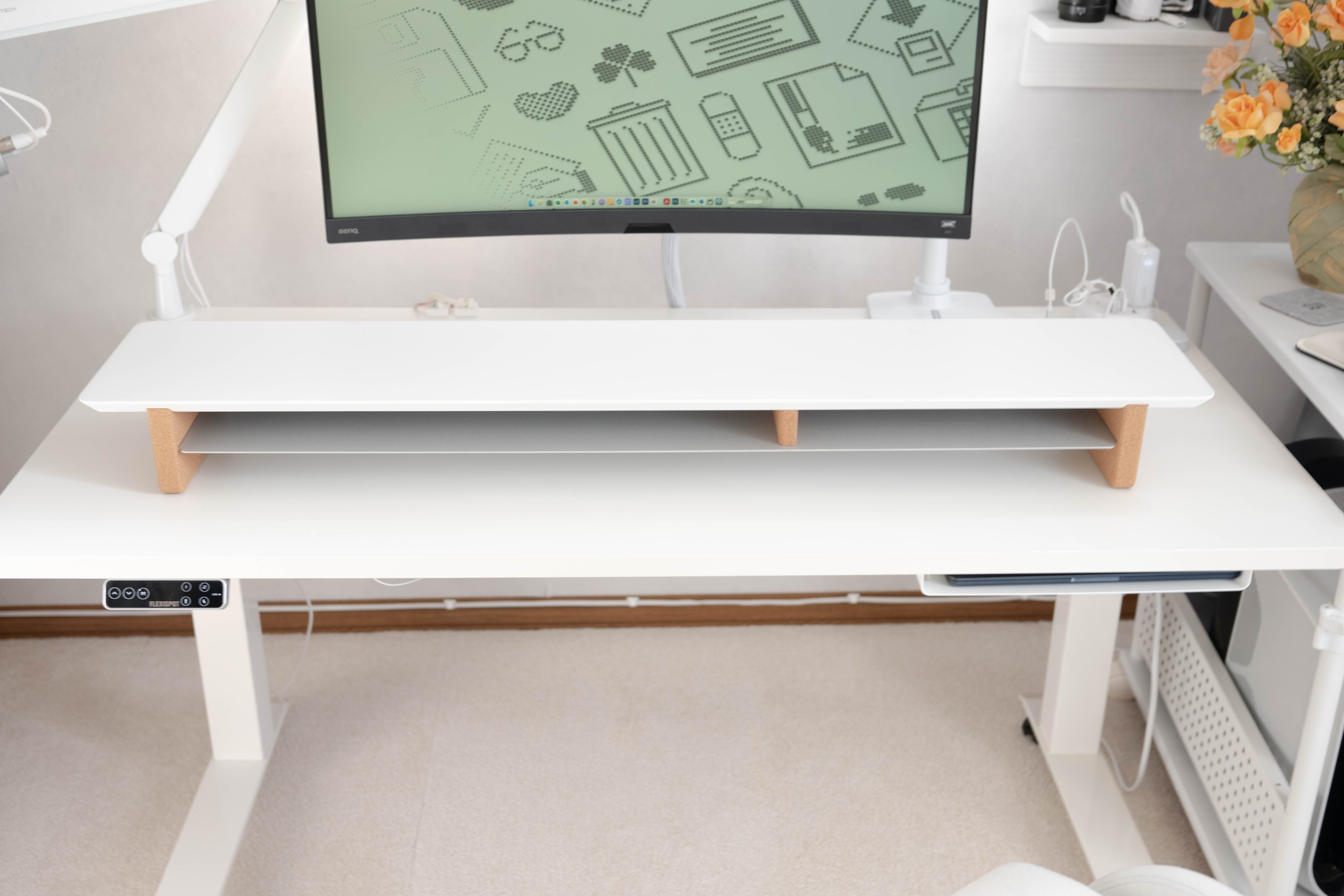 GROVEMADE デスクシェルフLサイズマットホワイト