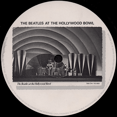 UK盤LP:「At The HollyWood Bowl」UKだけどUS? マトリックス1/1と3U/3U