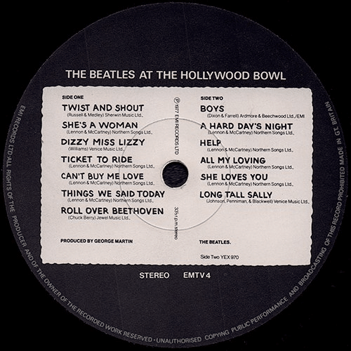 最終価格 UK盤 BEATLES AT THE HOLLYWOOD BOWL The Beatles – The Beatles At The Hollywood Bowl – Vinyl