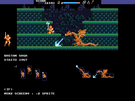 GFX ラスタンサーガ(TAITO/MSX2)を再考してみたのです｜やぢおぅ