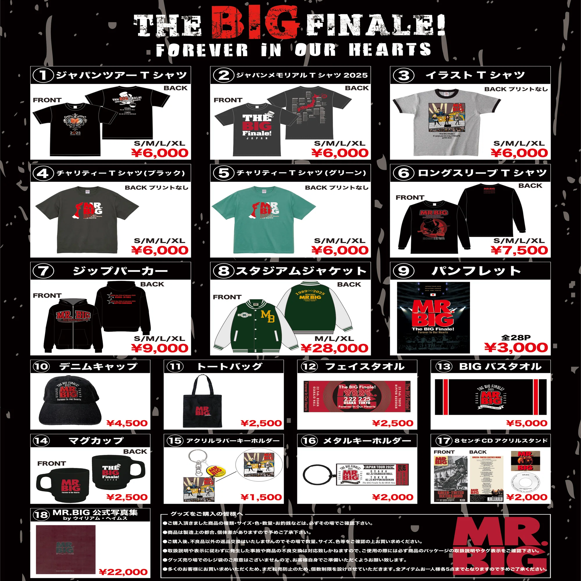 MR.BIG 2025年ビッグフィナーレ ツアータオル MR.BIG 2025年ビッグフィナーレ ツアータオル