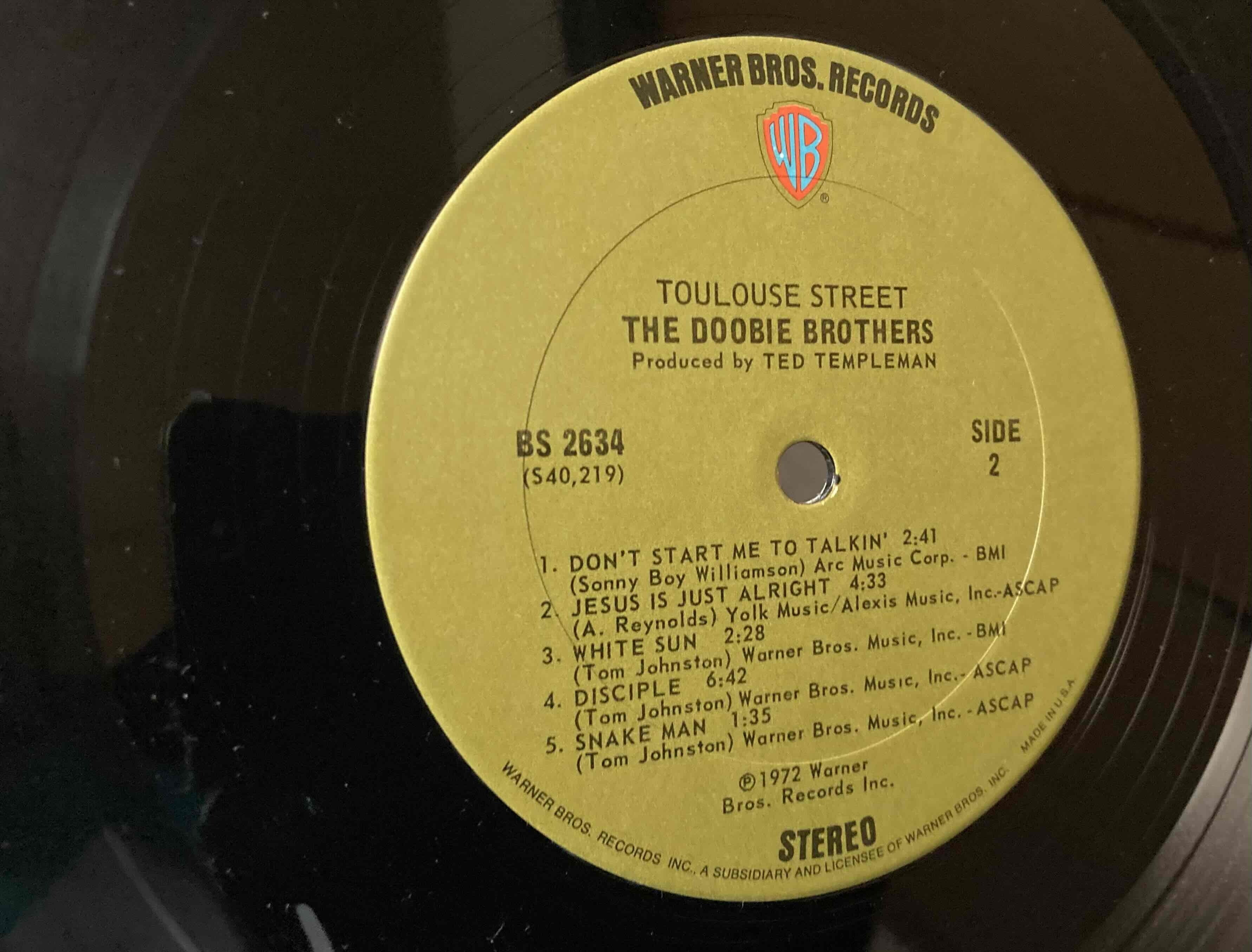 Doobie Brothers [ Toulous Street ] Warner Bros BS-2634