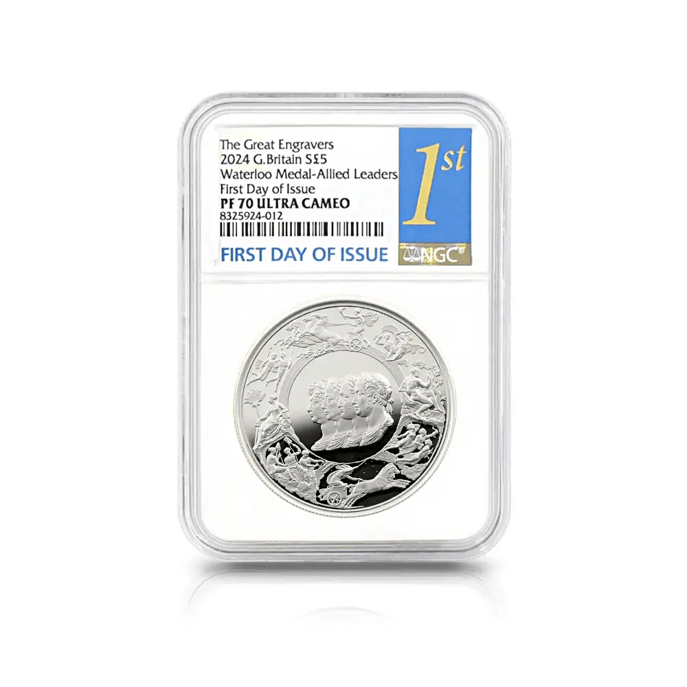 2024 チャールズ3世 ワーテルロー・メダル - 連合国代表 5ポンド2
