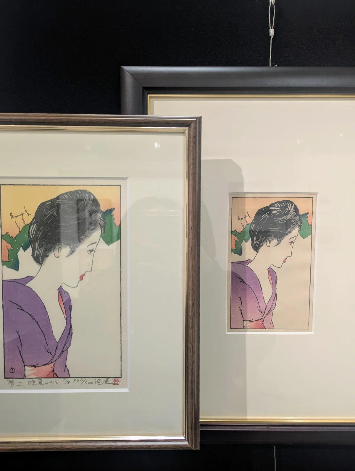 竹久夢二 木版画 トランプ 226/500（竹久夢二 作品 トランプ 複製画 