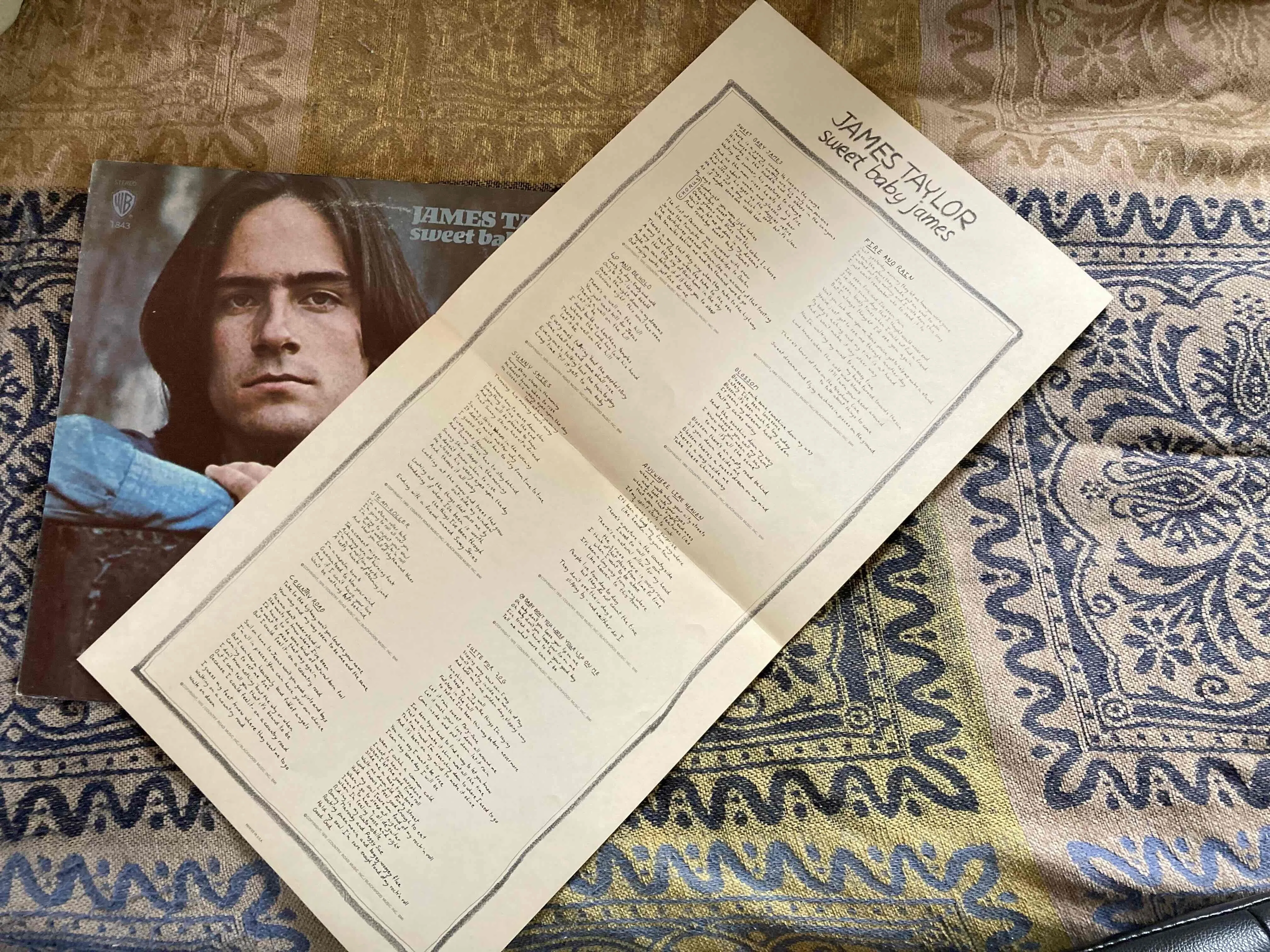 James Taylor [ Sweet Baby James ] Warner Bros WS-1843｜naruru's Record