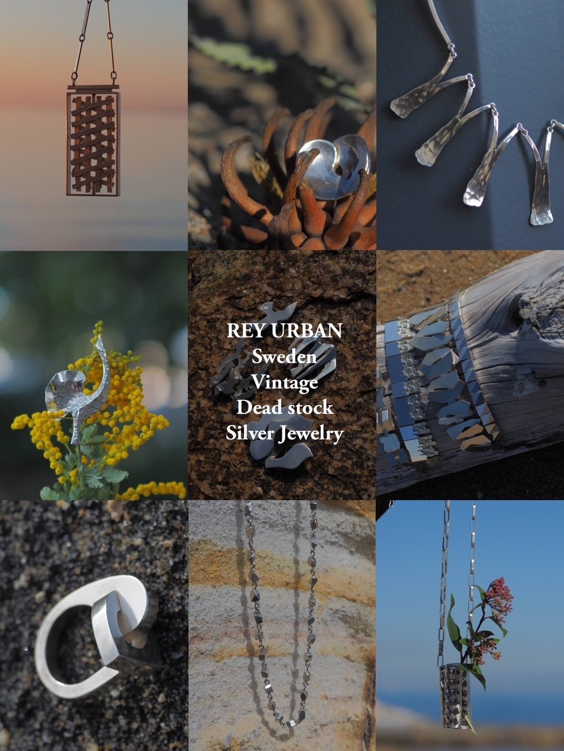 レイアーバン スウェーデン ビンテージシルバージュエリー｜decoupage