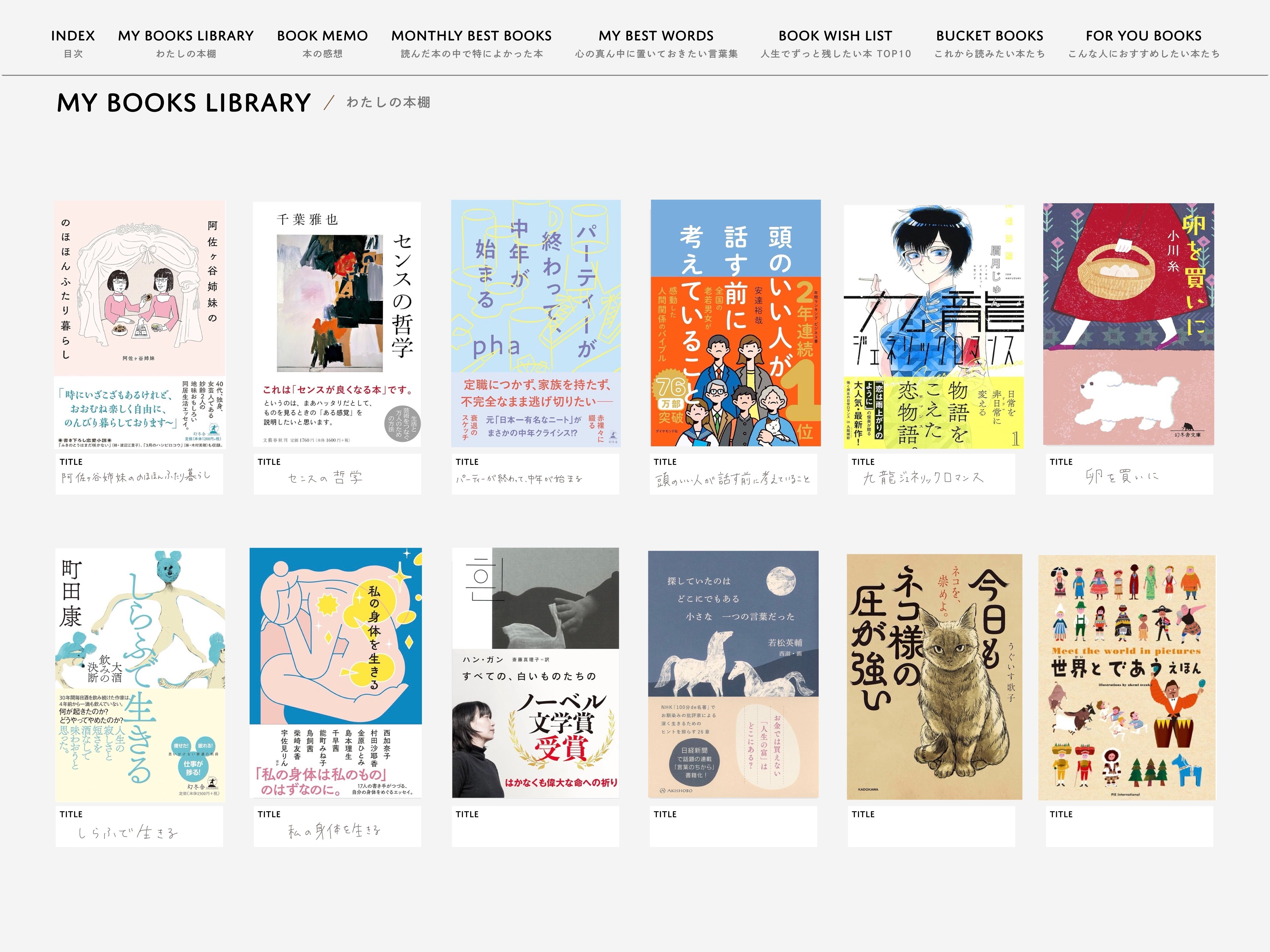 続かない読書記録にさよならを。MY BEST READINGをつくりました｜古性