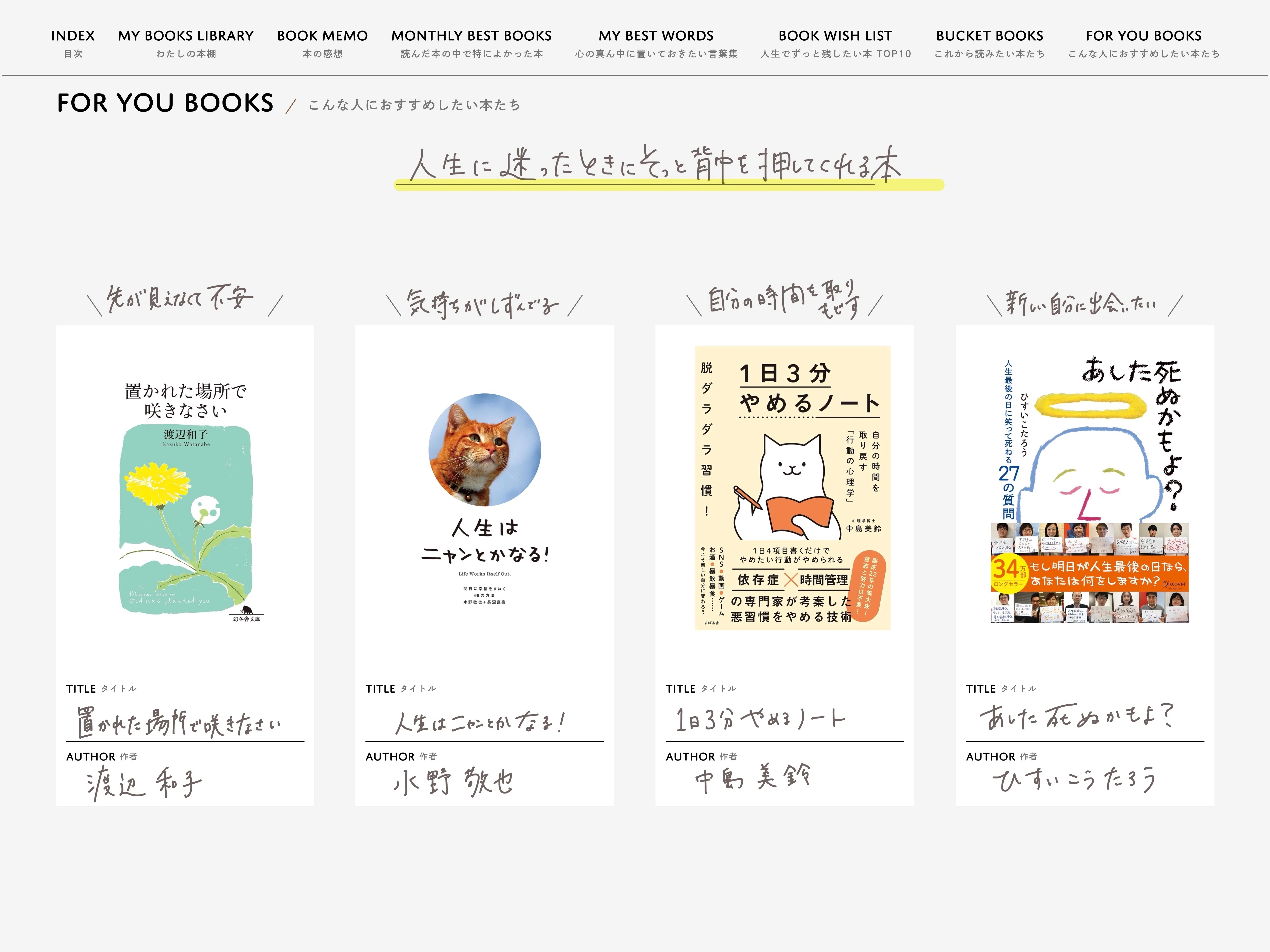 続かない読書記録にさよならを。MY BEST READINGをつくりました｜古性