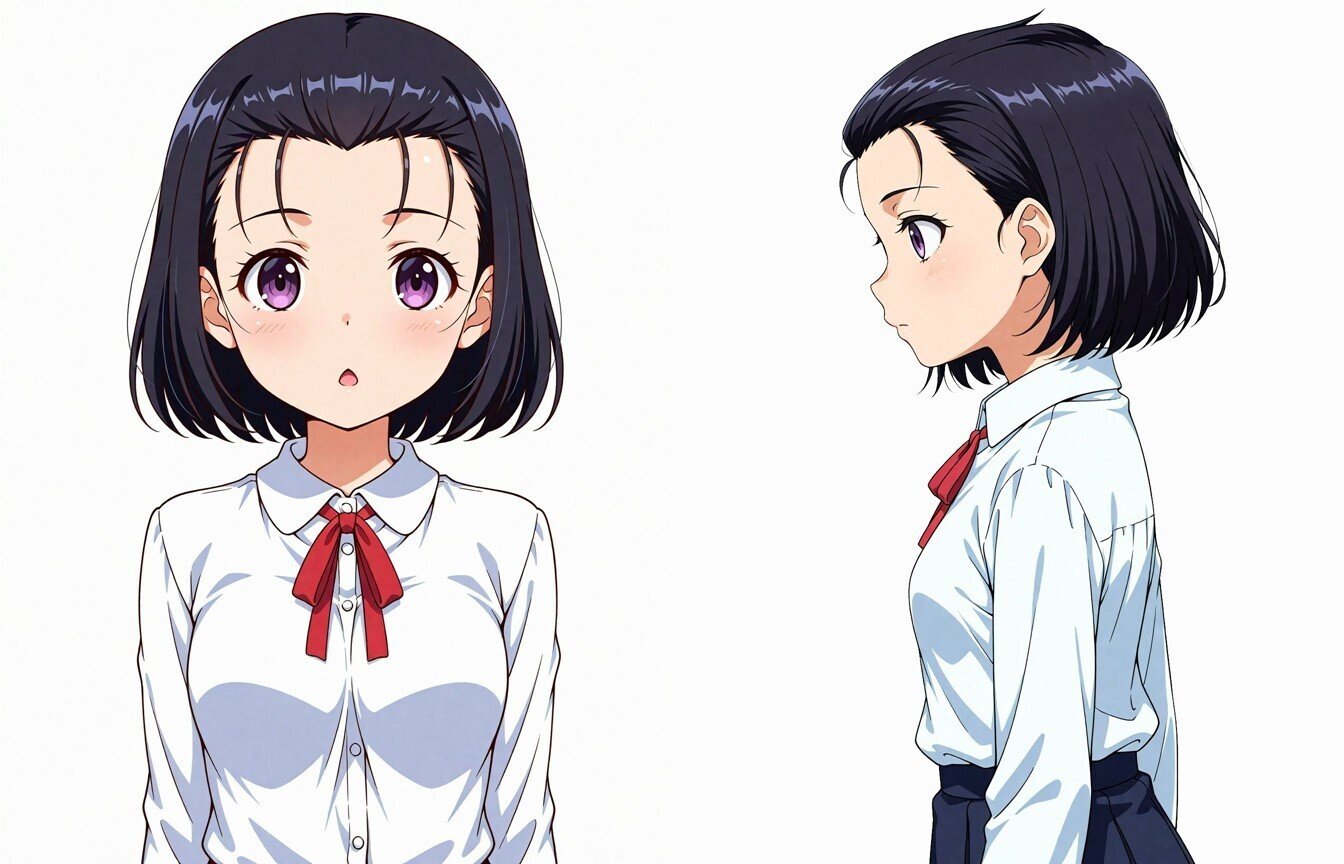 Stable Diffusion- Illustrious】髪のプロンプト⑧（前髪・横髪・後髪