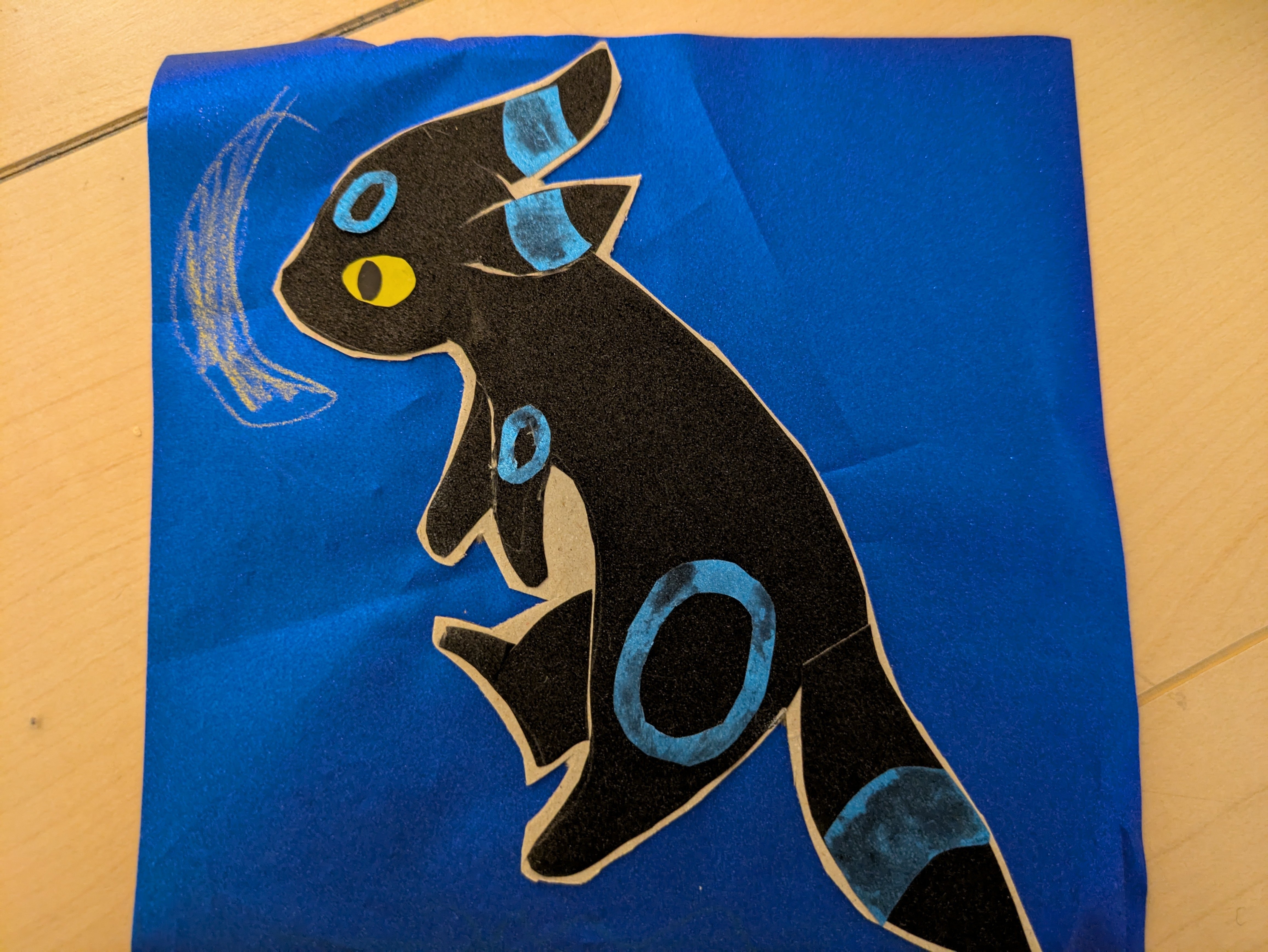 切り絵でブラッキーを作る｜よこたわ凛