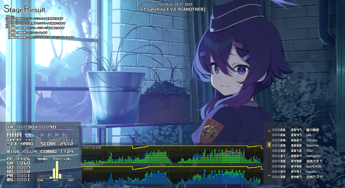 音ゲー日記20250228|GRASS 音ゲー日記20250228|GRASS