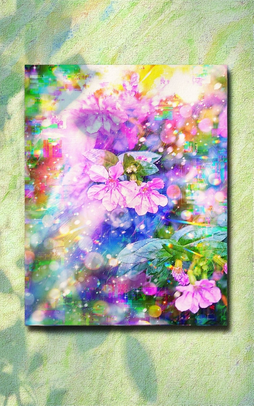 絵画　花 a-1916 花のつながり Bonds of Blooms キャンバスアート - F6