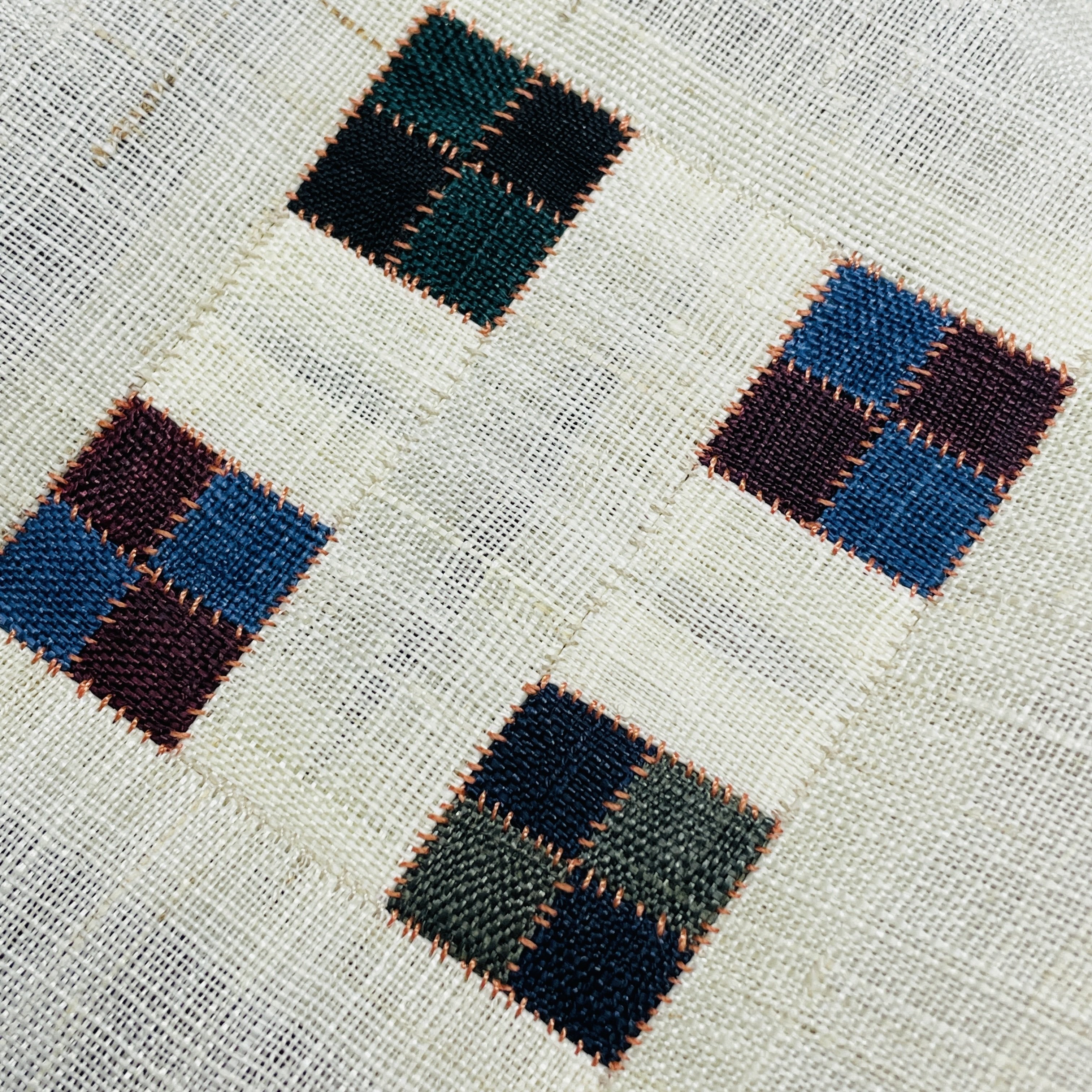 ポシャギ 韓国パッチワーク ヴィンテージ 1950s 紺 105 ×107 ポジャギ POJAGI：韓国 パッチワーク布