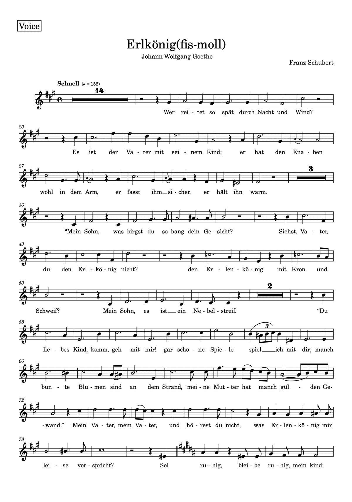 8つの移調版】魔王/シューベルトの楽譜と伴奏音源mp3（旋律