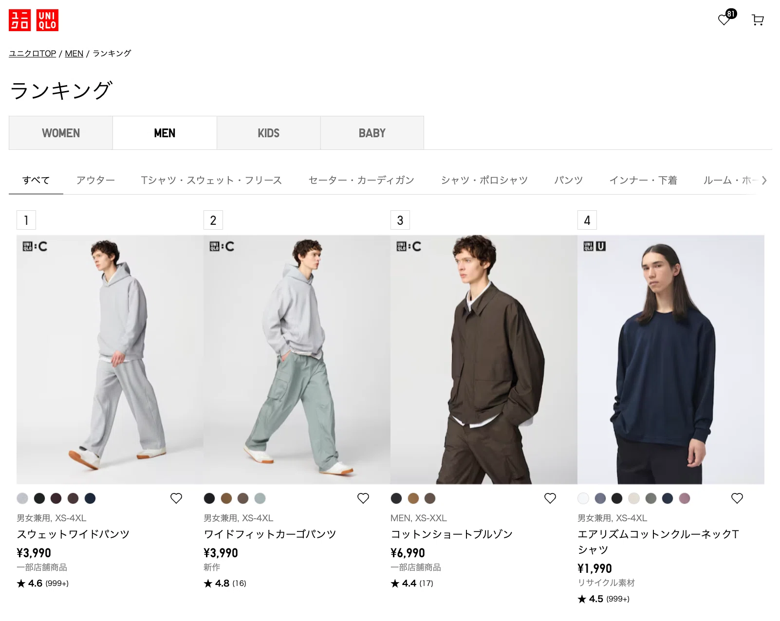ユニクロC購入品、大人気コットンショートブルゾンは黒がマジで 