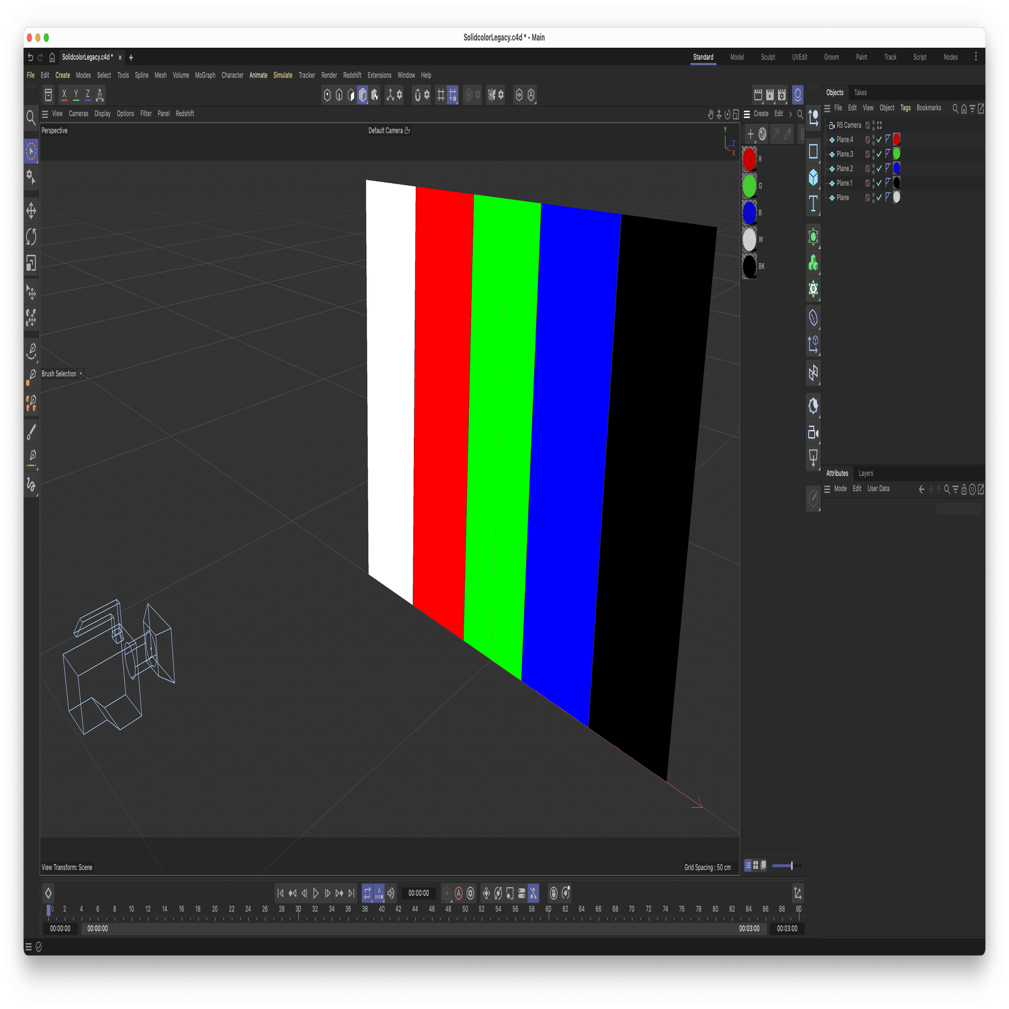 C4D Redshiftでソリッドカラー（単色）を正しく書き出す｜Keisuke