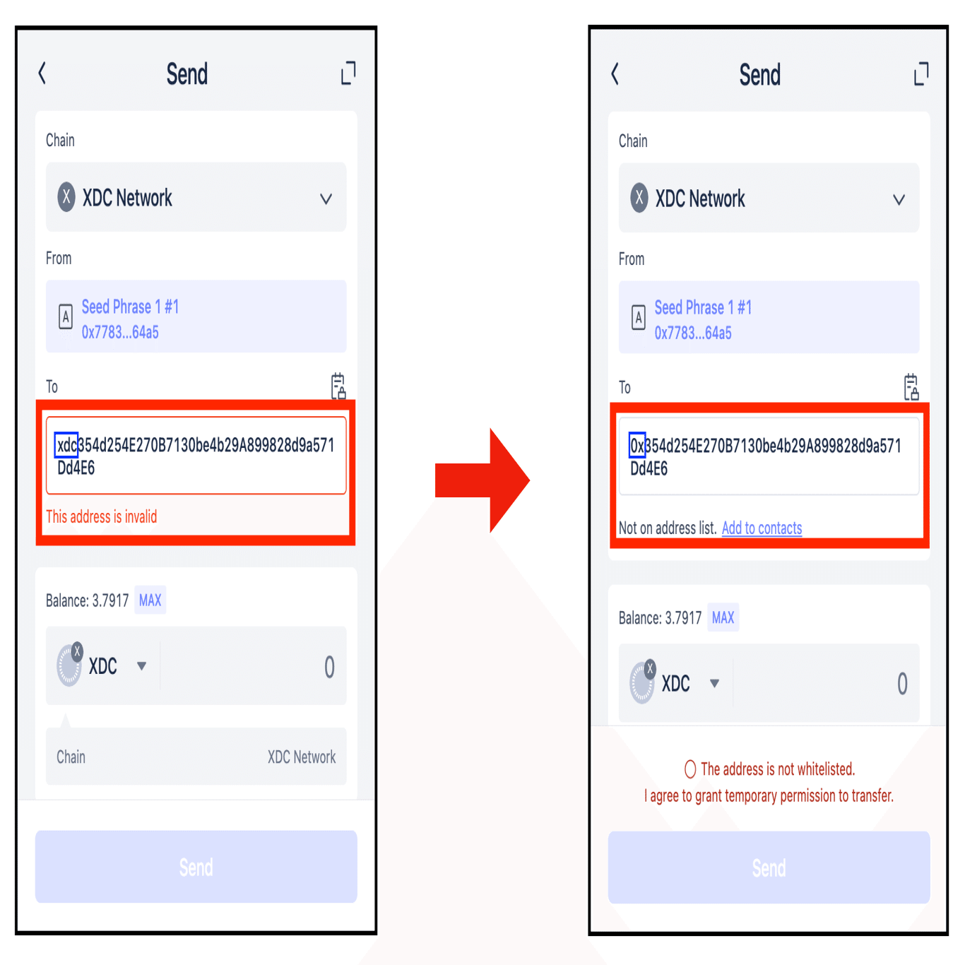 XDC Network】ブラウザウォレットの送金方法｜XDC_Intern