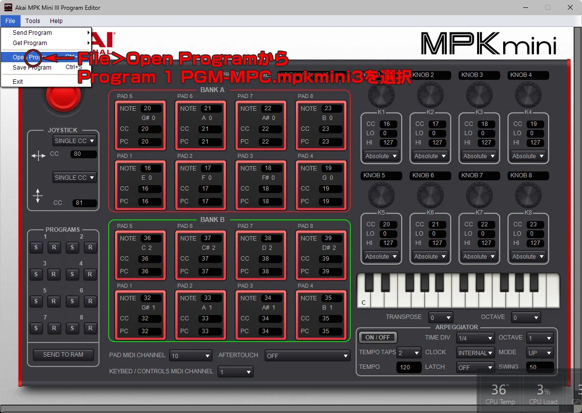 Hardware：MPK mini MK3（ファクトリーリセット）｜ツキシロ