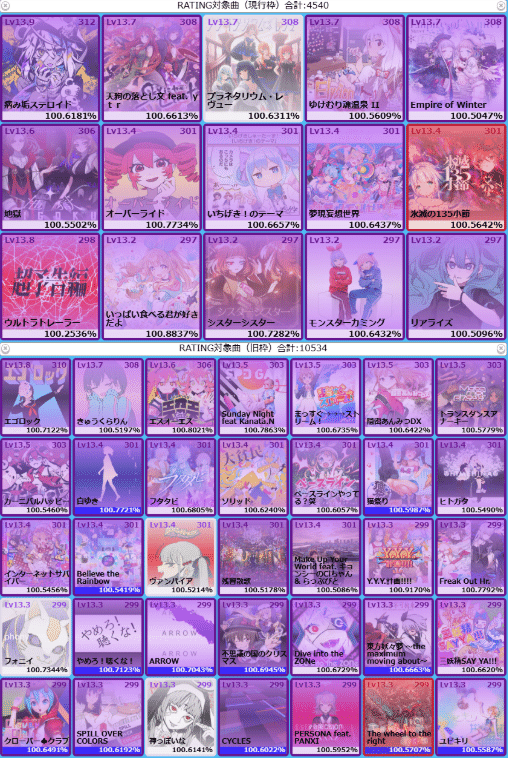 その他 maimai maimai PRiSM 個人的Lv13.4（110譜面）まとめ【音ゲー#8】｜250