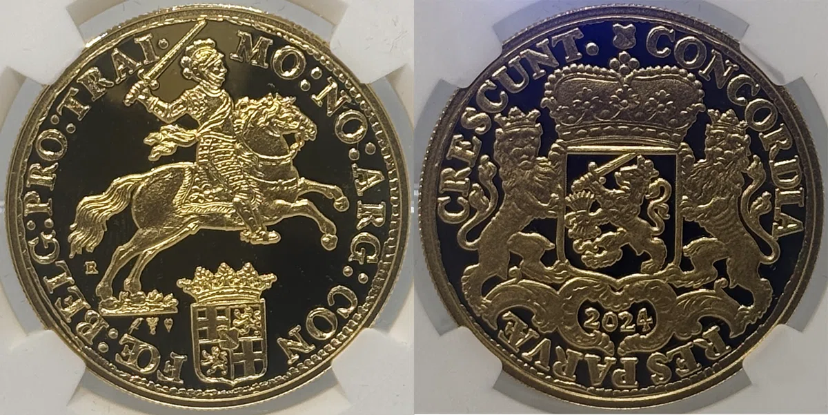 2024年 オランダ シルバーライダー リストライク 2oz金貨