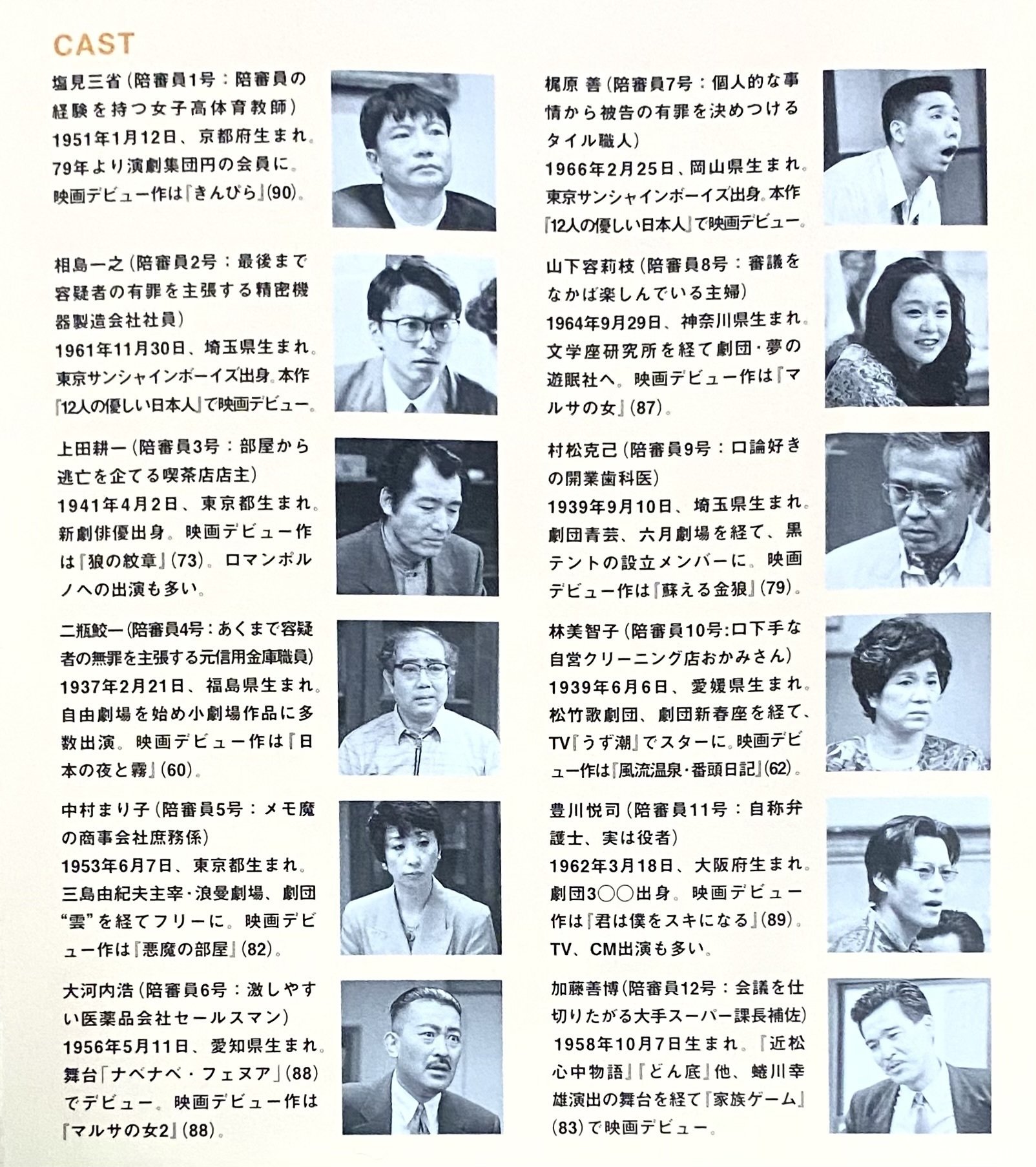 中原俊監督・三谷幸喜脚本 『12人の優しい日本人』 : 隙のない 中原俊監督・三谷幸喜脚本 『12人の優しい日本人』 : 隙のない