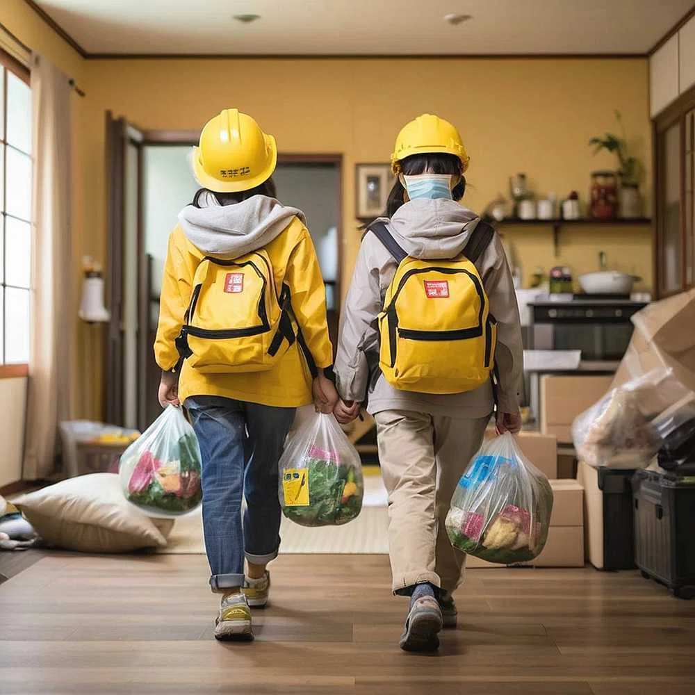 防災 防災グッズ 災害 人物 フリー写真、フリー素材:お土産屋 雑貨 沖縄県南城市が届ける028