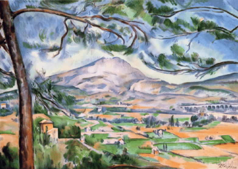 ポール・セザンヌ、【ポーヴルの丘】、希少な画集画より ポール・セザンヌ、【ポーヴルの丘】、希少な画集画より