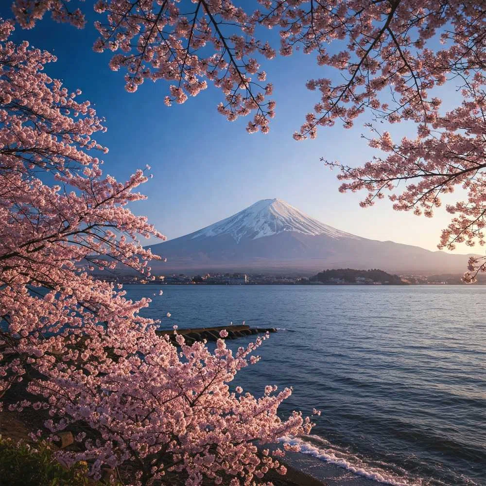 富士山 桜 春 フリー写真、フリー素材:お土産屋 雑貨 沖縄県南城市が届ける011