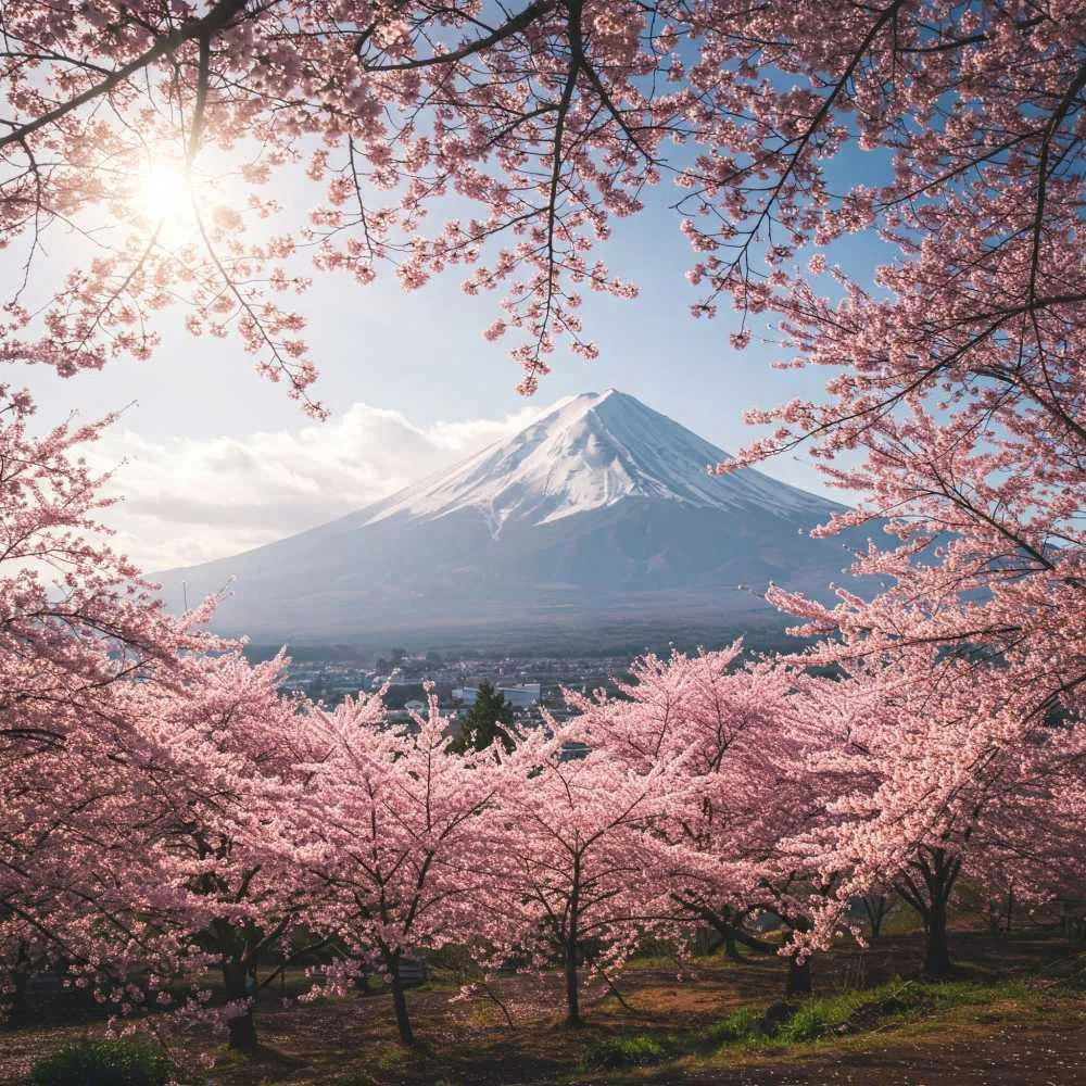 富士山 桜 春 フリー写真、フリー素材:お土産屋 雑貨 沖縄県南城市が届ける02