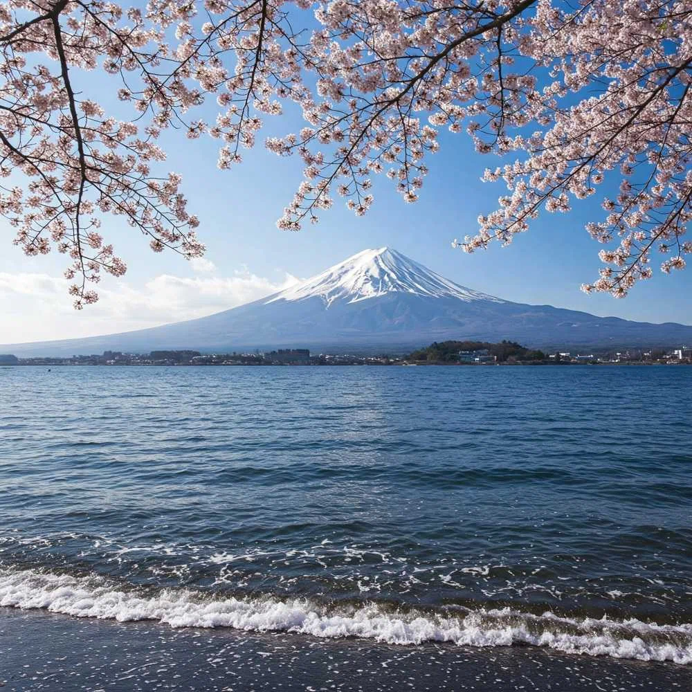 富士山 桜 春 フリー写真、フリー素材:お土産屋 雑貨 沖縄県南城市が届ける010