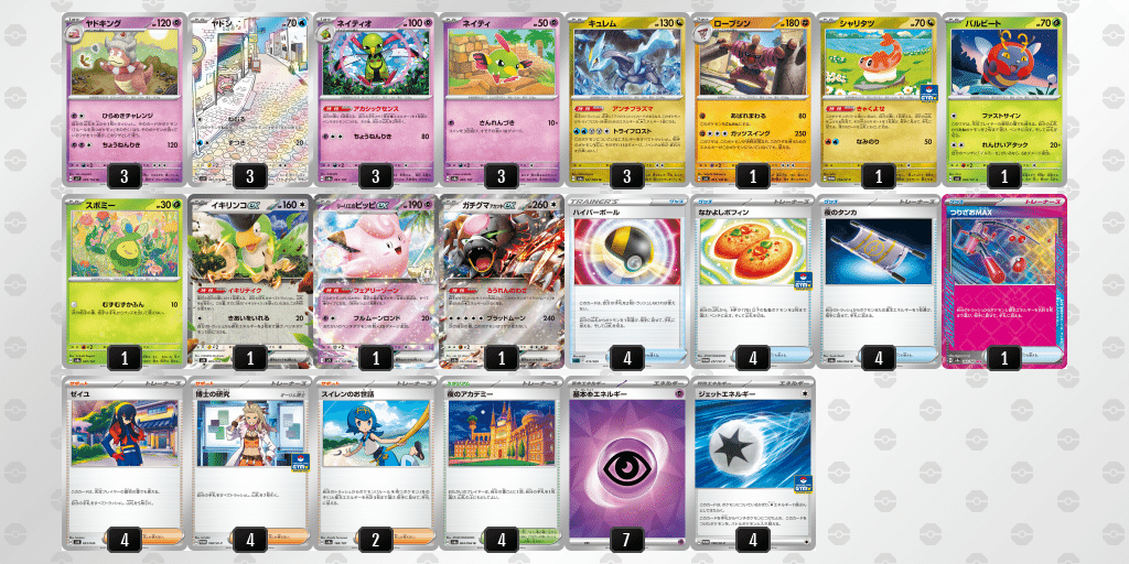 ありがとうヤドキング シティリーグ3-3｜きょむ