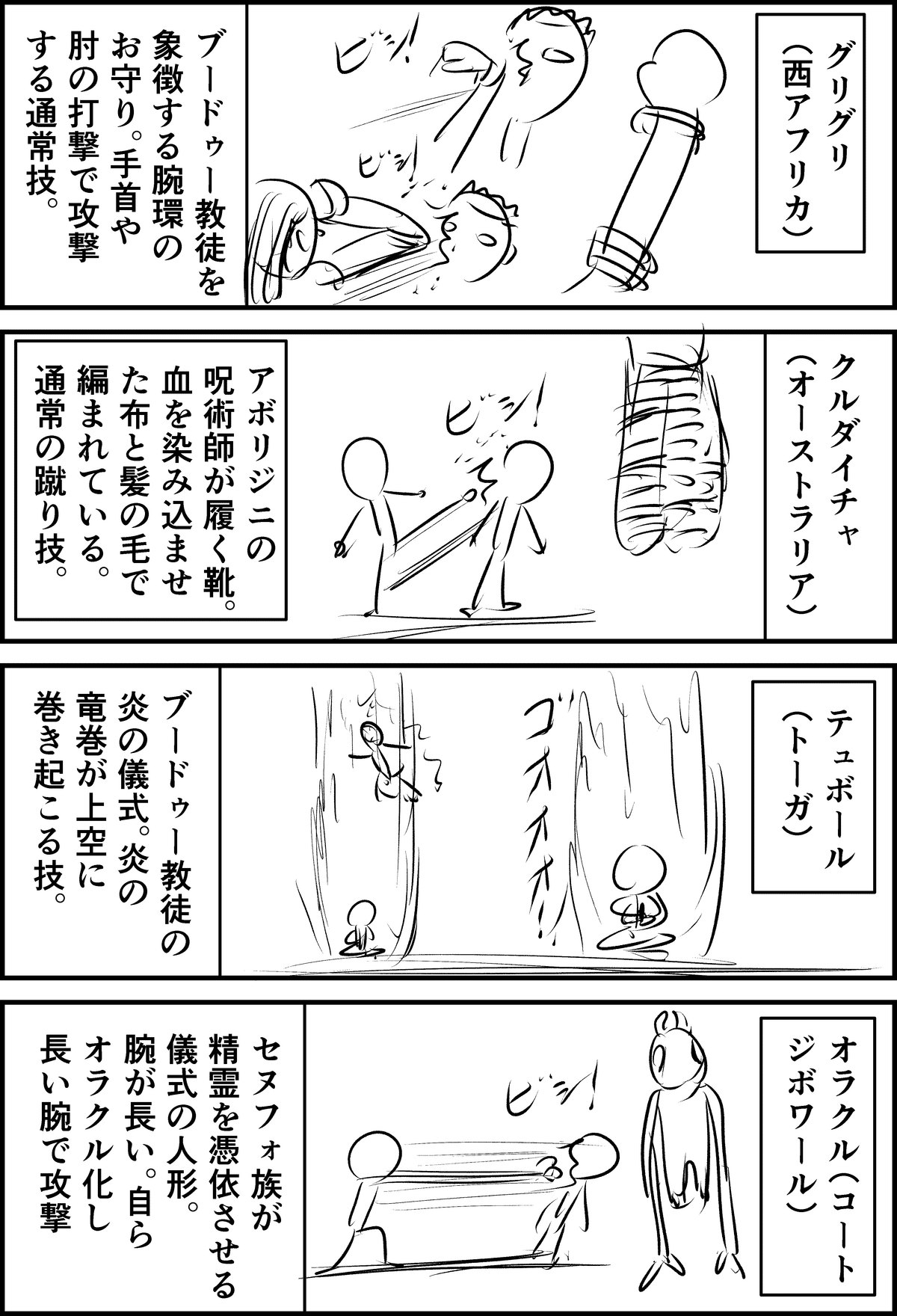 タイラ（南アフリカ／呪術）の技一覧｜藤井誠二＠漫画『世界を変える』