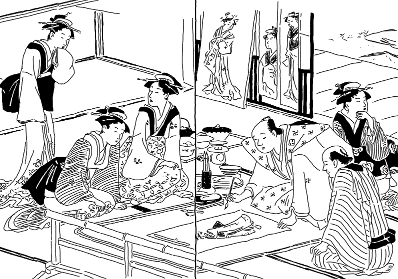 色男其所此処②～女にもてたい江戸の男のばか話の黄表紙｜歓怒