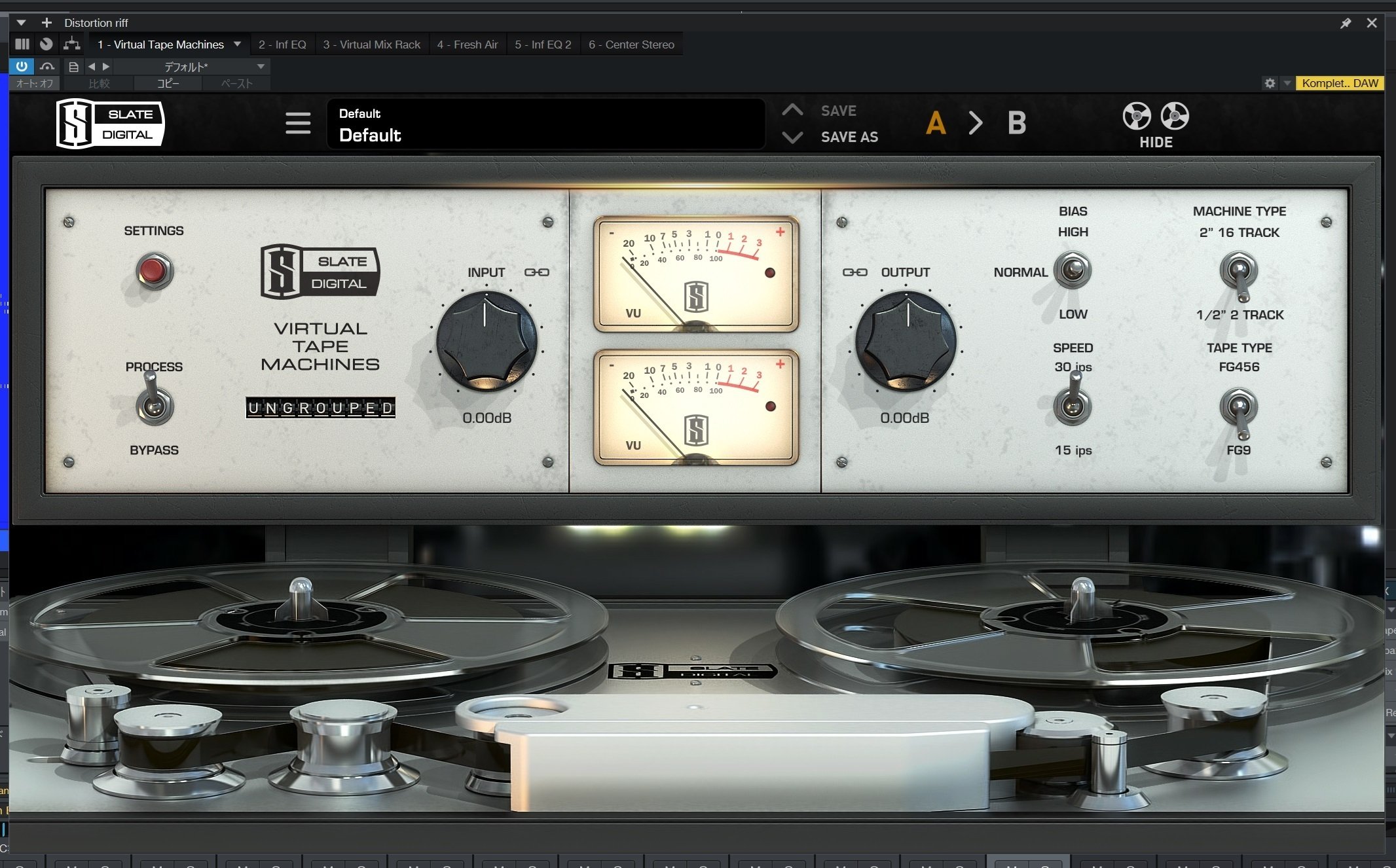 プラグイン攻略 Slate Digital Virtual Tape Machine|Lateral Lab. プラグイン攻略 Slate Digital Virtual Tape Machine|Lateral Lab.
