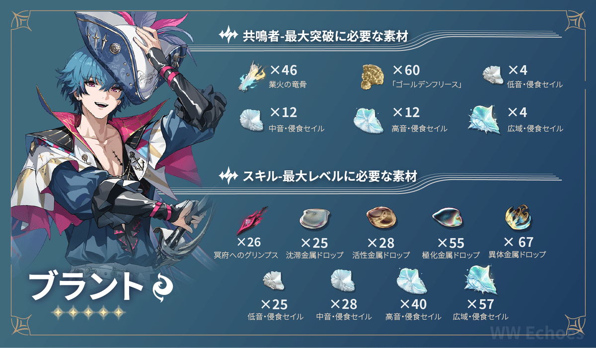 鳴潮 wuthering waves 1st ブラントまとめ売り【鳴潮ブラント素材】