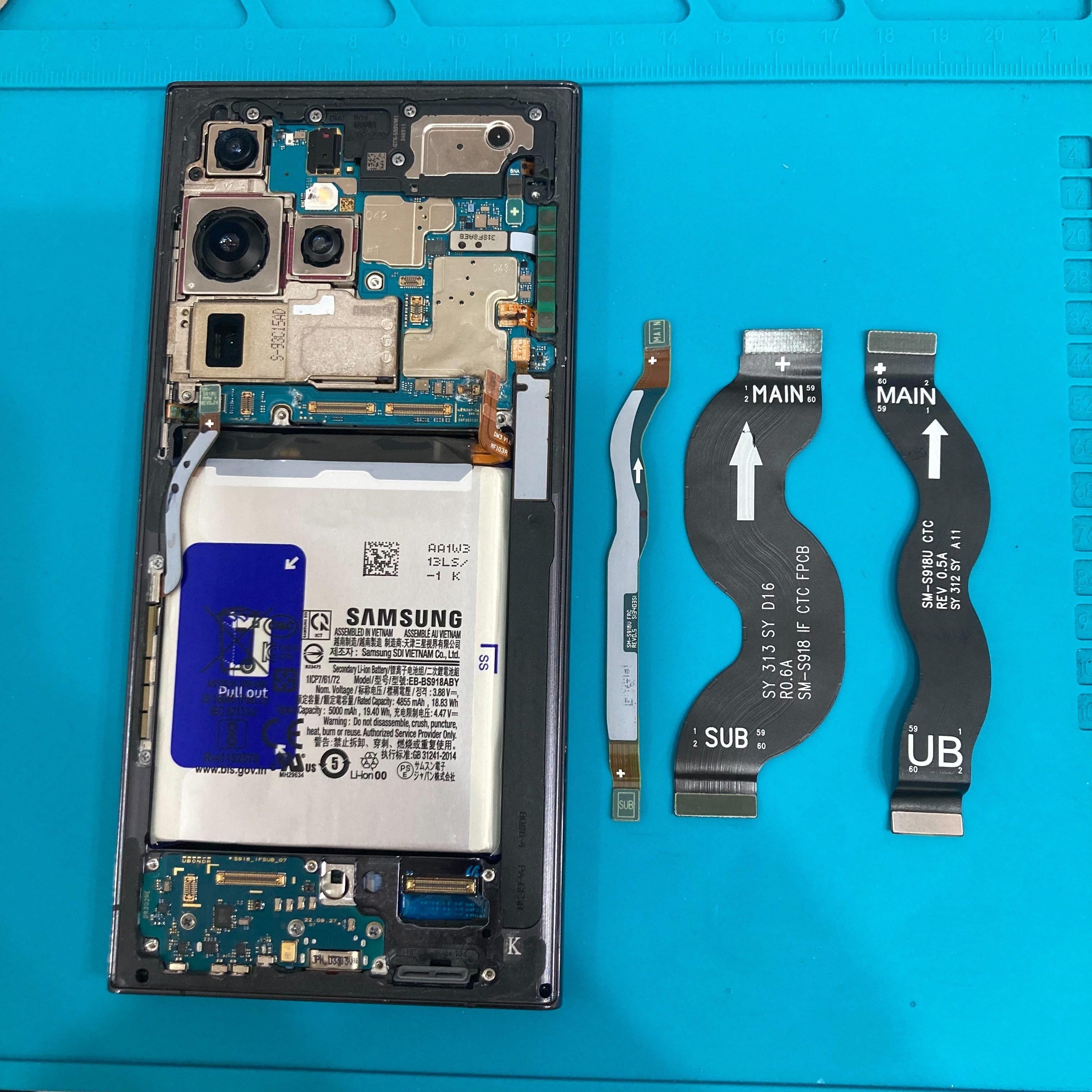 水没故障の Galaxy s23 ultra｜スマホ修理工房Rinkan