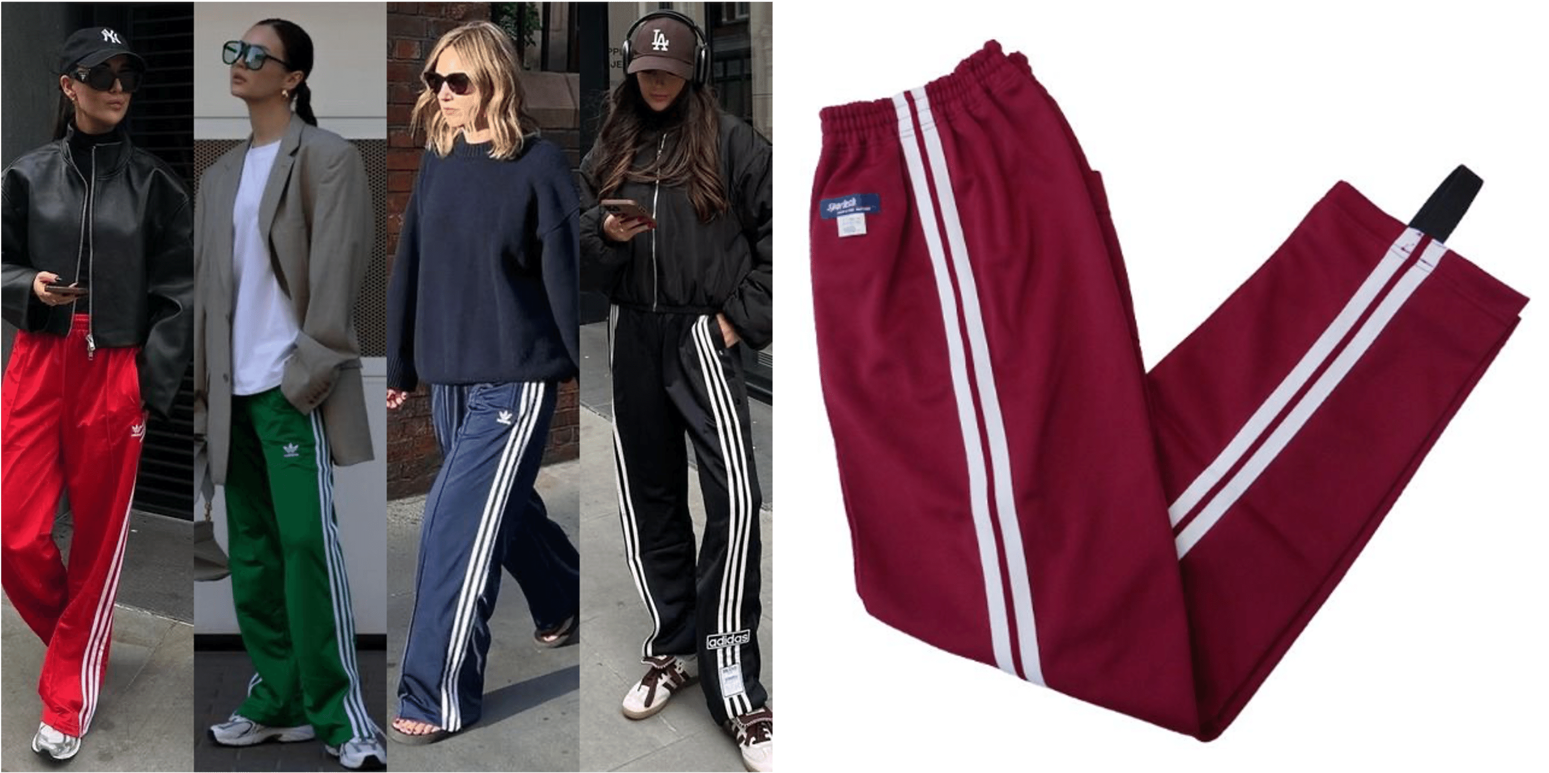 3本ラインのアディダスジャージ。おしゃれに着るか、パジャマになるか！？