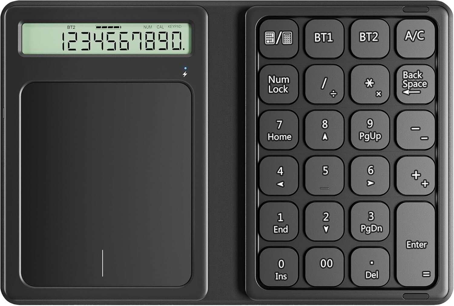 ワイヤレステンキー電卓 12桁 テンキー ワイヤレス 電卓の通販