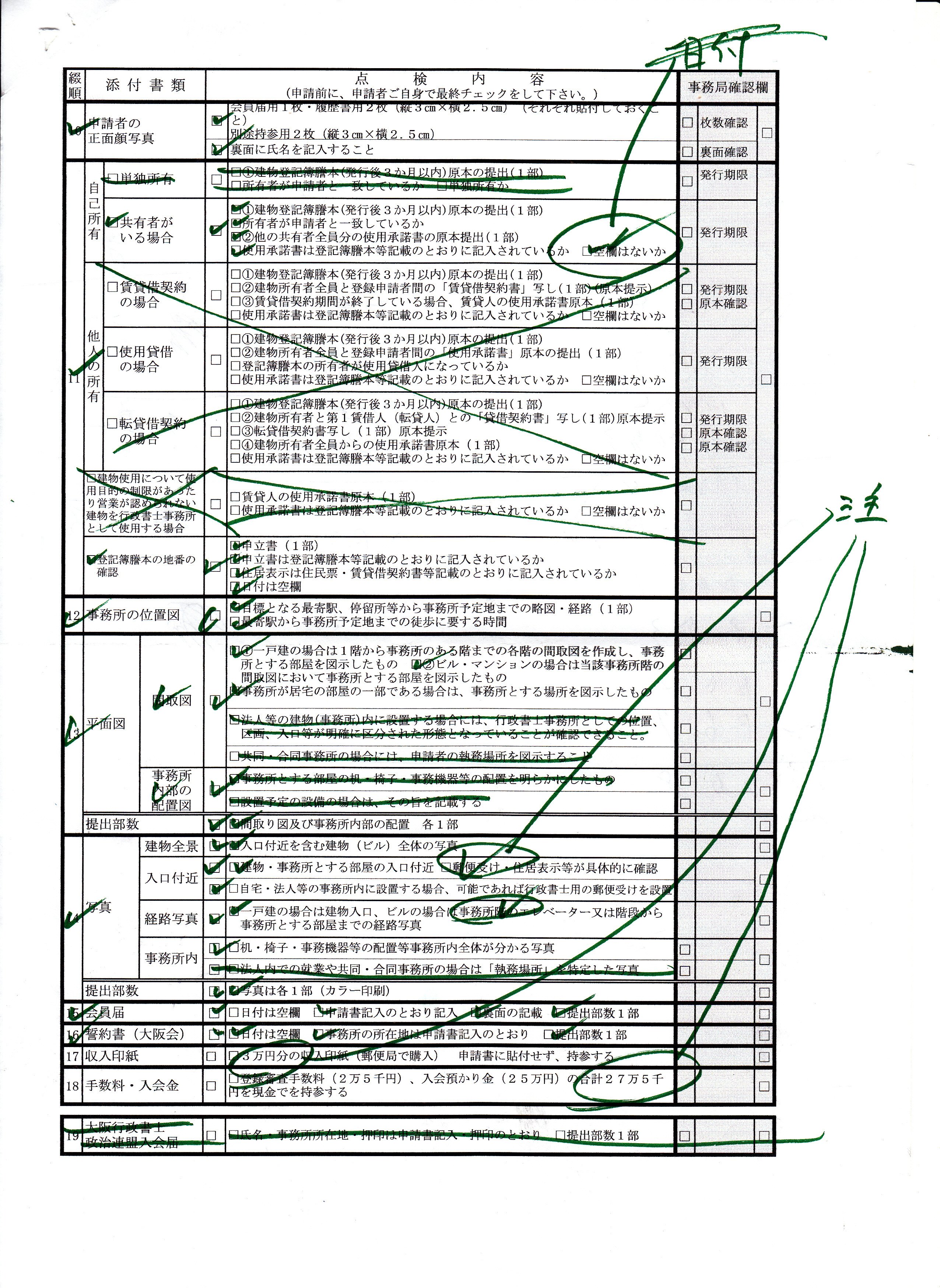 socias会員登録申請書セット(8セット) 行政書士登録申請に必要な書類③｜リバーサイド行政書士事務所
