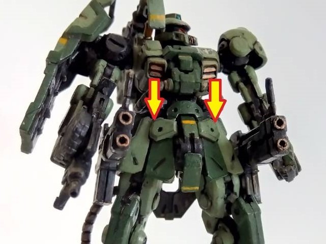 ガンダムアーテイファクト　ザクキャノン塗装済み完成品 ガンダムアーティファクト第5弾、ザクキャノンを組み立て塗装