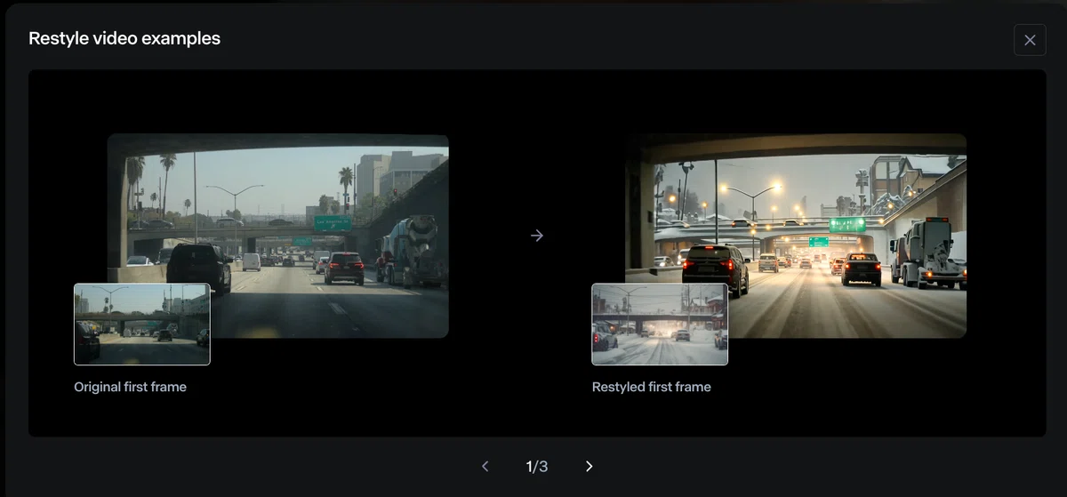 Runway Restyle 【世界最速解説】Runwayの新機能「Restyle(Video-to-Video)」を徹底解説|ぽんず@AICreator