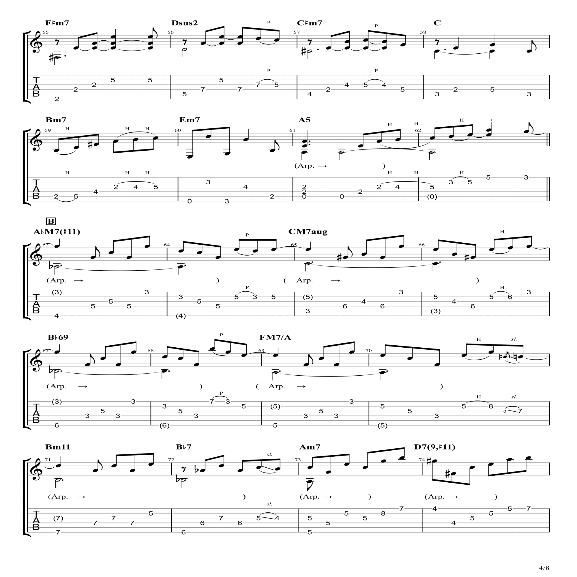 JORD~KABUKI Collection Vol.2~ by 歌譜喜 現代ギター | 【楽譜】二人でお酒を／平尾昌晃・作、平倉信行・編