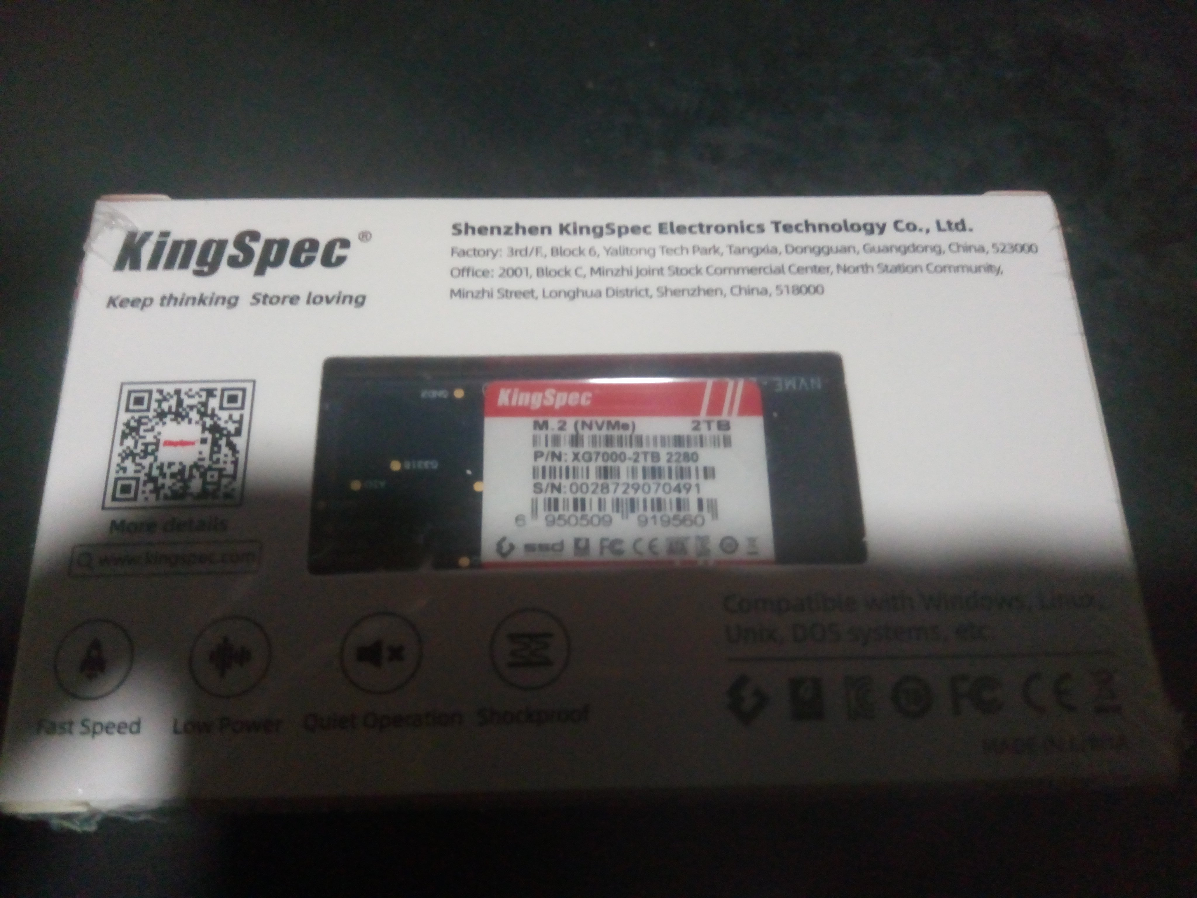 310 KingSpec XG7000 1TB SSD 未開封 2026年最新】1tb ssd kingspecの