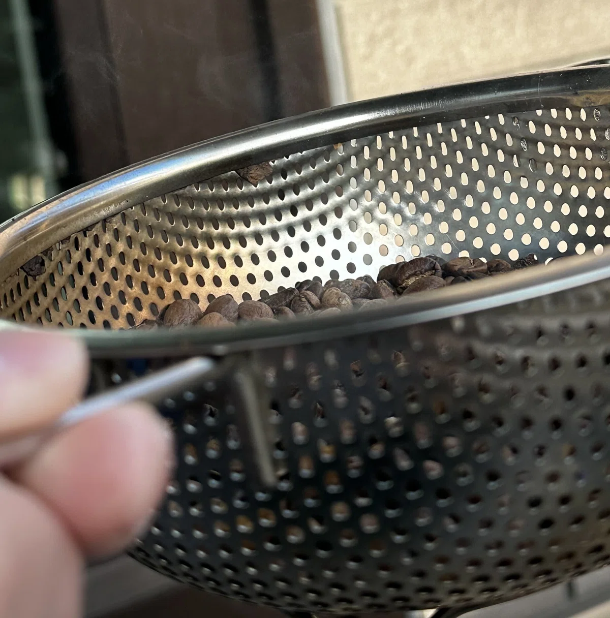 焙煎　ザル